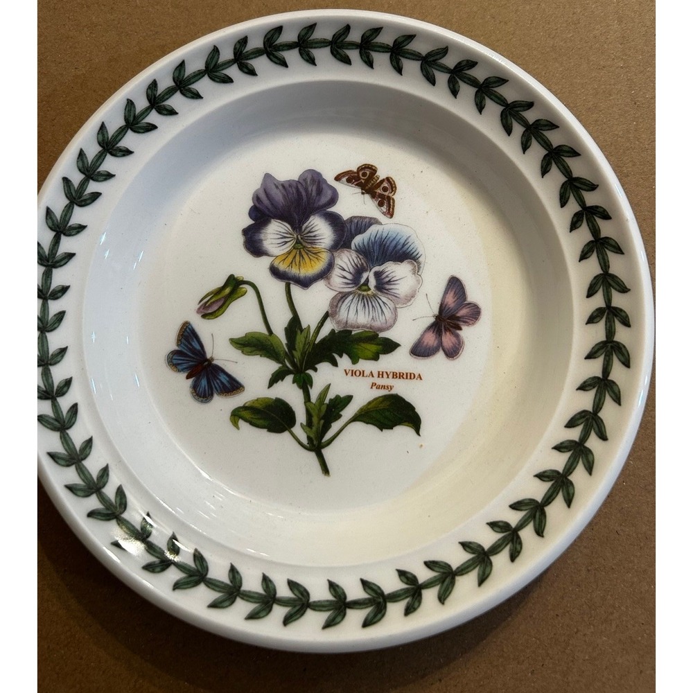 portmeirion botanic garden 6.5 Inch Side Plate Viola Hybrids